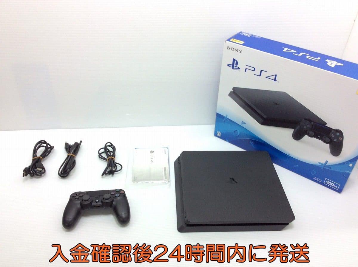 [Used]Initialization operation confirmation finished PS4 　 CUH-2200A B01  jet Black 500GB ※There is no headset, 　 wound 1A1000-481e/F4 - BE FORWARD 