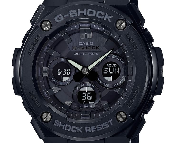 New]G-SHOCK Electric wave solar G-STEEL Black GST-W300G-1A1JF
