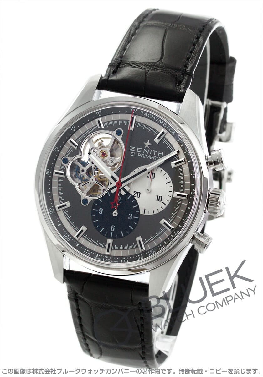 New]Zenith L primero Kurono master opening Chronograph alligator