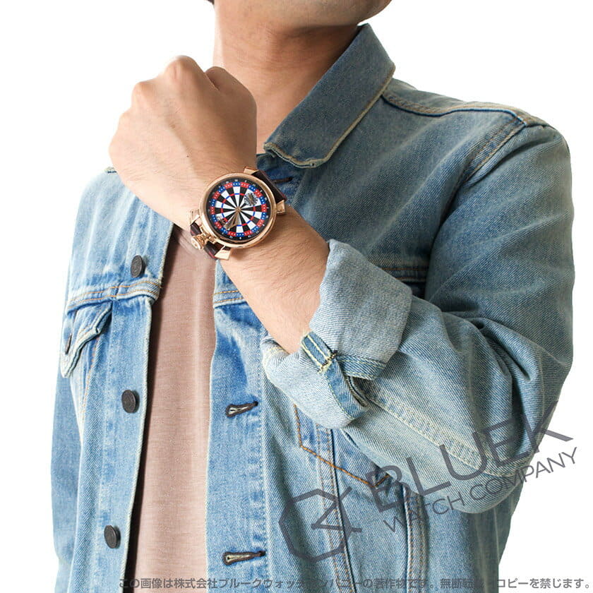 [New]Ga Ga MILANO MANUALE 48MM Las Vegas world 　 300 watch mens GaGa MILANO  5011.LASVEGAS.03