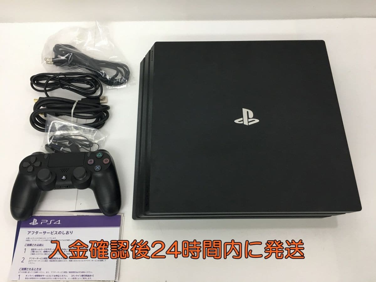 Used]PS4 Pro CUH-7200C jet Black 2TB operation check 