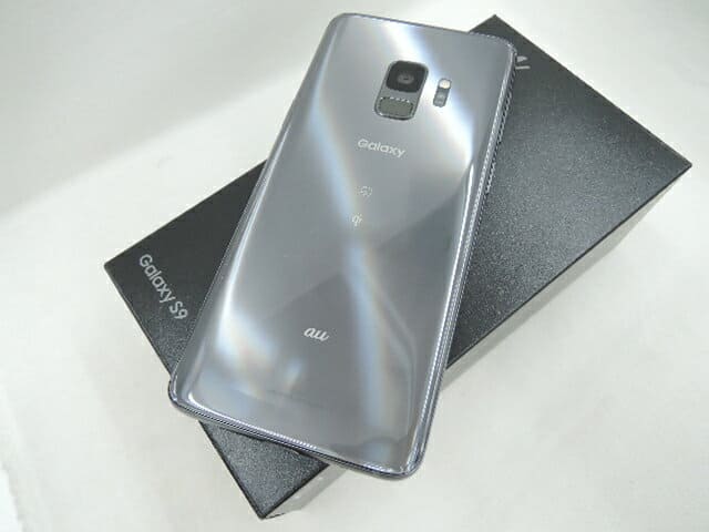 Used]au eyu Samsung Galaxy S9 SCV38 titanium gray used goods  