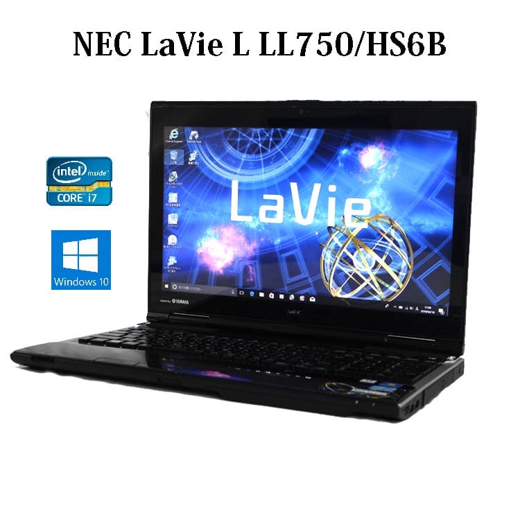 Used Nec Lavie L Ll750 Hs6b Pc Ll750hs3eb Crystal Black Core I7 8gb 1tb Blu Ray 15 6 Type Radio Lan Windows10 Web Camera Be Forward Store