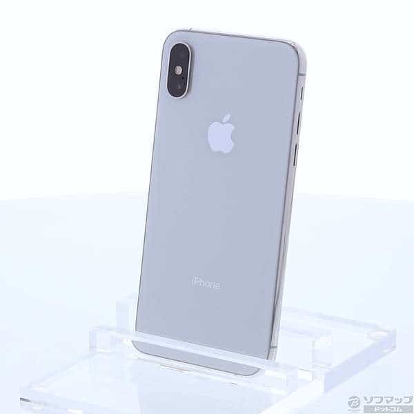 スマートフォン/携帯電話 スマートフォン本体 Used]Apple iPhoneXS 64GB Silver NTAX2J/A SIM-free 251-ud - BE 
