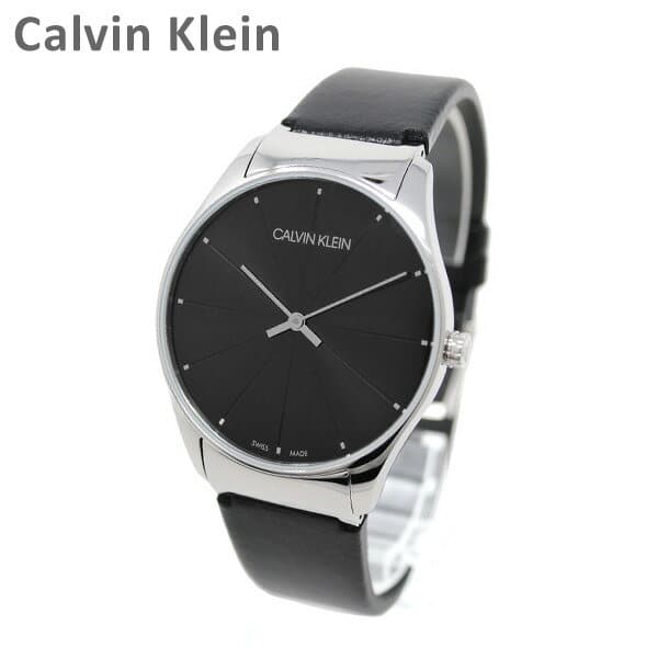 [New]Calvin Klein CK Calvin Klein clock watch K4D211CY CLASSIC TOO Classic toe Silver Black