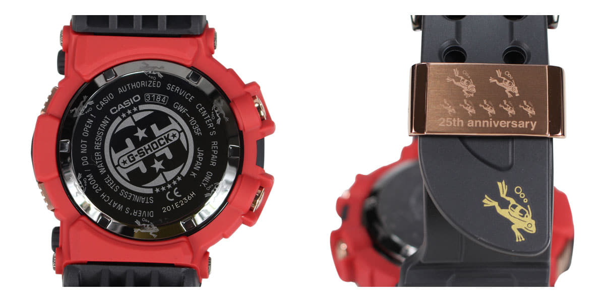New CASIO G SHOCK FROGMAN MAGMA OCEAN Unisex Watch GWF 1035F 1JR BE FORWARD Store