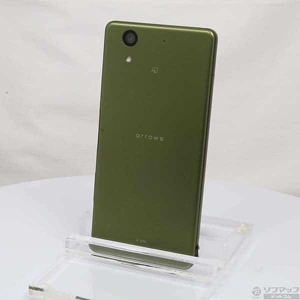 Used]FUJITSU ARROWS NX 32GB moss-green F-01K SIM-free 220-ud - BE