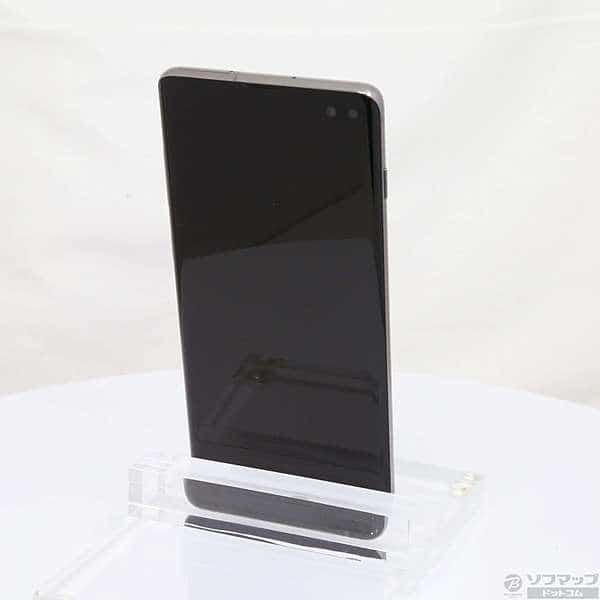 Used]SAMSUNG GALAXY S10+ 128GB prism Black SC-04L SIM-free 262-ud