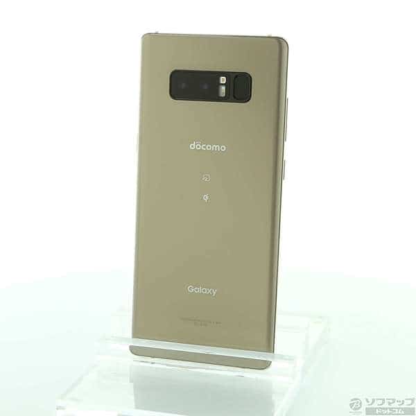 Used]SAMSUNG GALAXY Note8 64GB Maple Gold SC-01K SIM-free 262-ud
