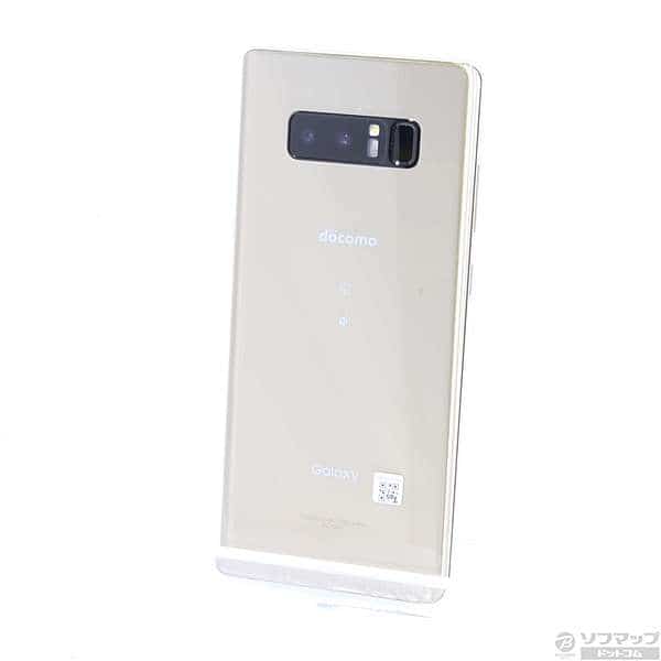 Used]SAMSUNG GALAXY Note8 64GB Maple Gold SC-01K SIM-free 262-ud 