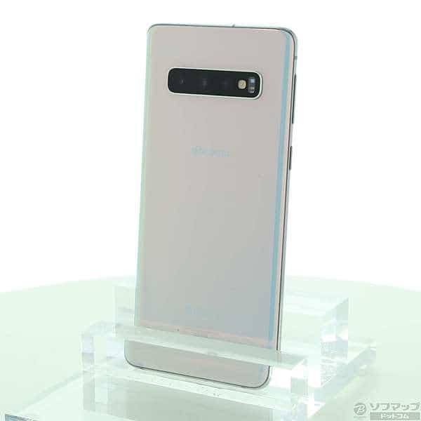 Used]SAMSUNG GALAXY S10 128GB prism white SC-03L SIM-free 262-ud 
