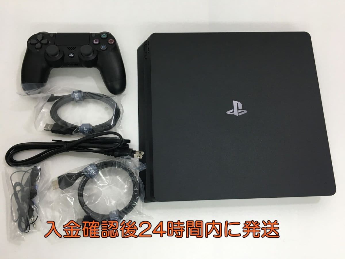 Used]SONY PS4 CUH-2200A B01 500GB jet Black operation check 