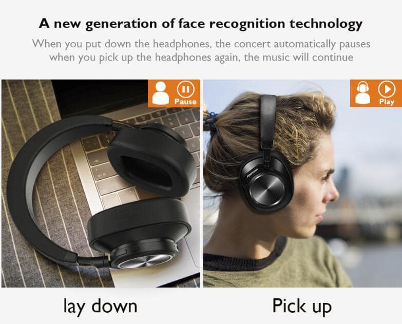 neutrale Middel Vergelijking New]FEMPERNA T7 headphones Bluetooth wireless New Bluetooth5.0 automatic  pairing HiFi commuting gym - BE FORWARD Store