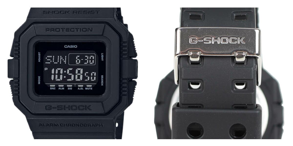 New CASIO G SHOCK Casio watch DW D5500BB 1JF Black mens Lady s BE FORWARD Store