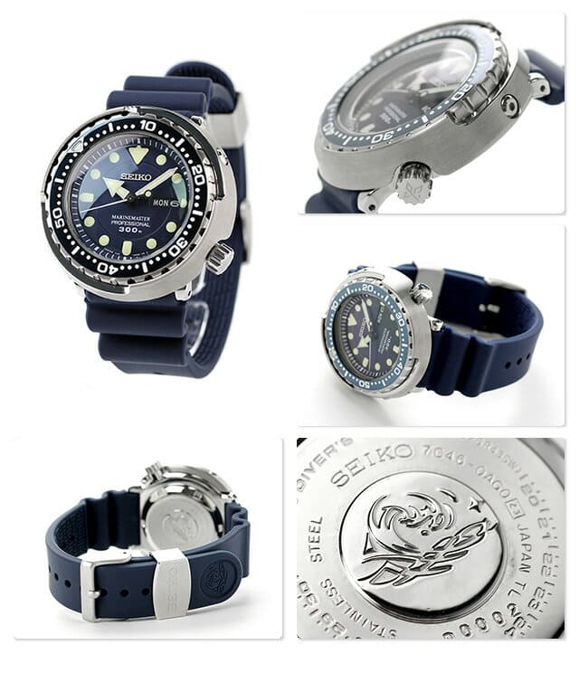 New]Seiko Prospex Men's Divers Watch Blue 300m Saturated Diving