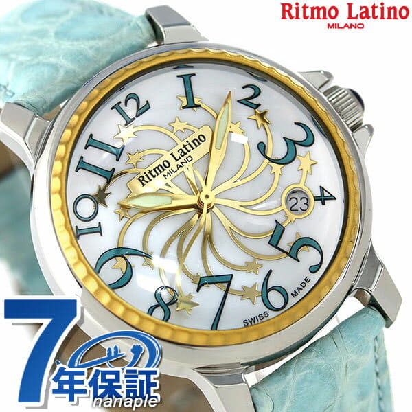 New]Ritmo Latino Stella Watch 40mm White/Light Blue D3EL50GS - BE