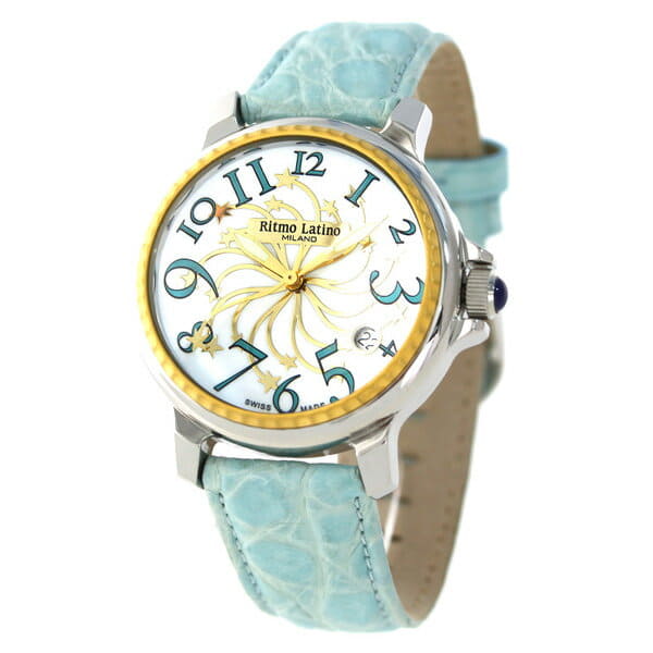 [New]Ritmo Latino Stella Watch 40mm White/Light Blue D3EL50GS - BE ...