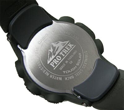 New Casio Pro Trek Prg 330 2ajf Khaki X Blue Triple Sensor Tough Solar 10 Standard Atmosphere Waterproofing Resin Band Be Forward Store
