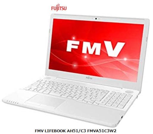 New]FUJITSU FMV LIFEBOOK AH51/C3 FMVA51C3W2 Windows 10 Office PC 