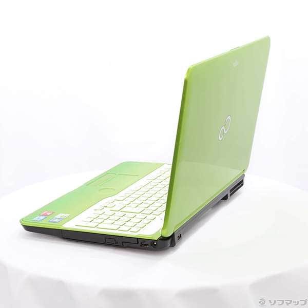 Used]FUJITSU LIFEBOOK AH54/H FMVA54HG lime green [Windows 10] 297