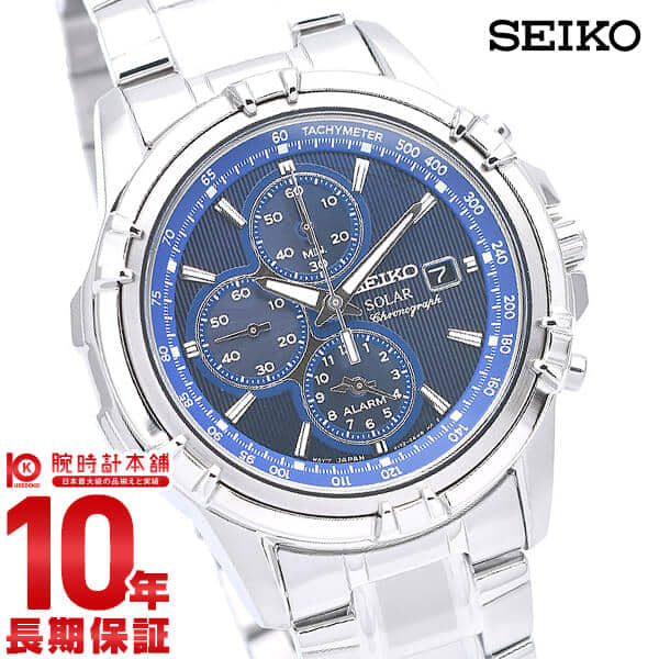 New] SEIKO reimportation model SEIKO solar 10 standard atmosphere  waterproofing SSC141P1 mens watch clock - BE FORWARD Store