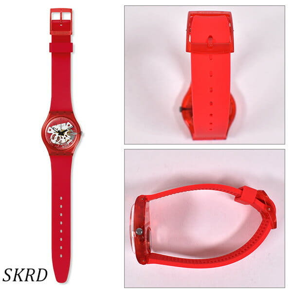 New Clock Swatch Swatch Gr178 Rosso Bianco Rosso Bianco Gg D29 Be Forward Store