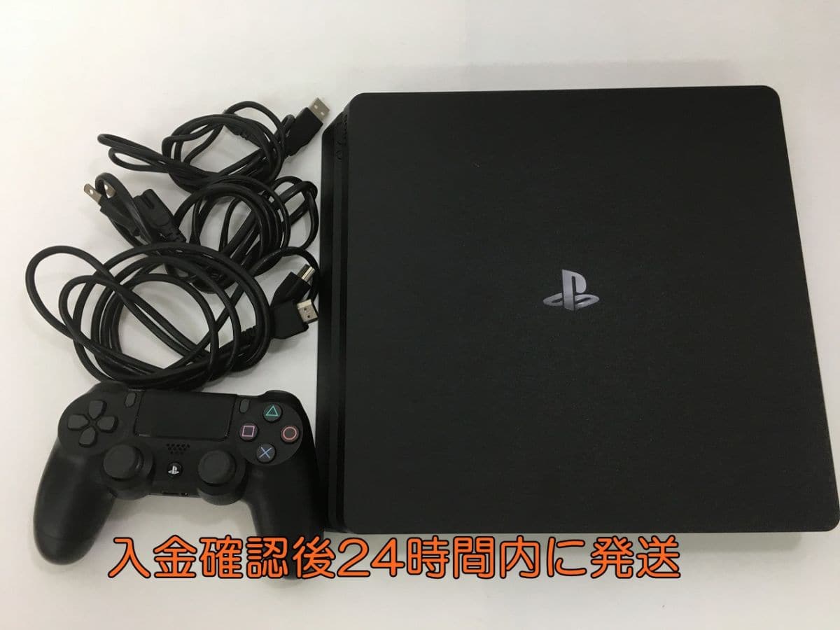 Used]Box no PS4 CUH-2200A jet Black operation check initialization