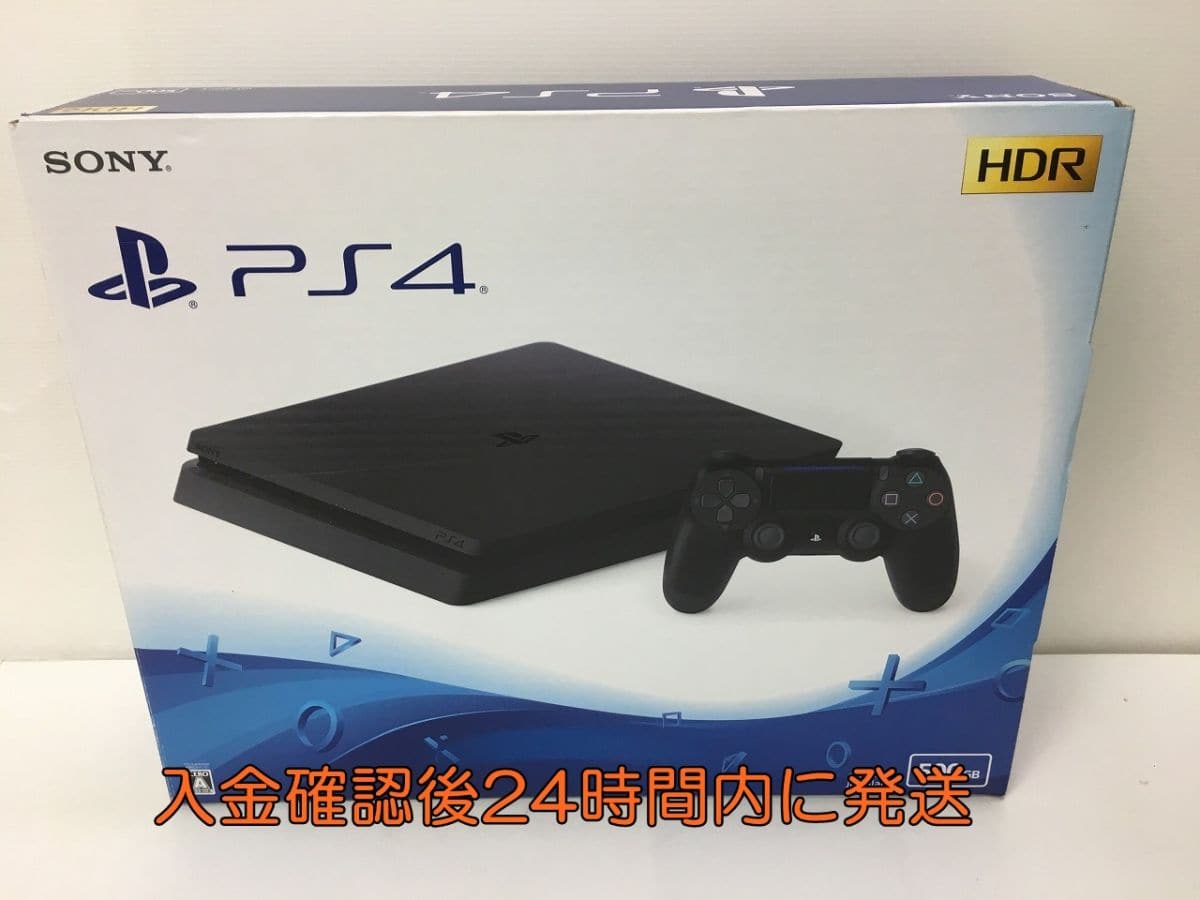 Used]PS4 CUH-2100A 500GB jet Black operation check initialization 