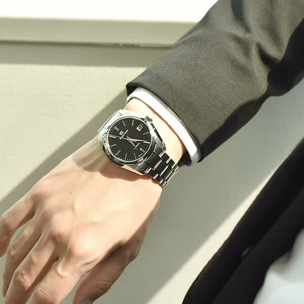 New]GRAND SEIKO GS 9S self-winding watch 40mm SBGR317 Silver Black Men - BE  FORWARD Store