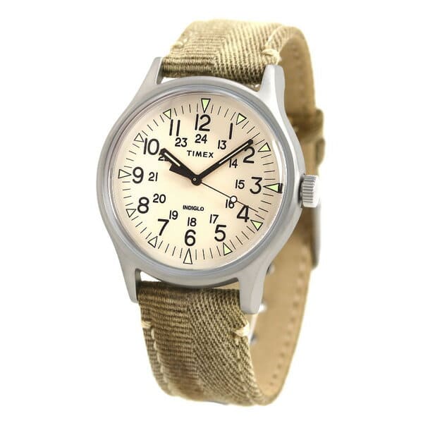 New] Timex MK1 steel 40mm quartz Men's watch TW2R68000 TIMEX beige 