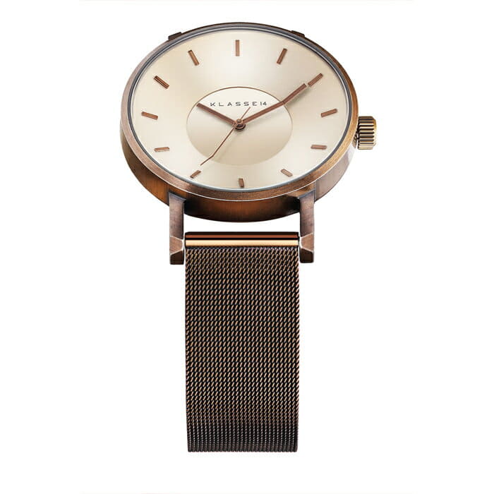New]KLASSE14 VOLARE VINTAGE Pair Watch Unisex 42MM GOLD MESH 
