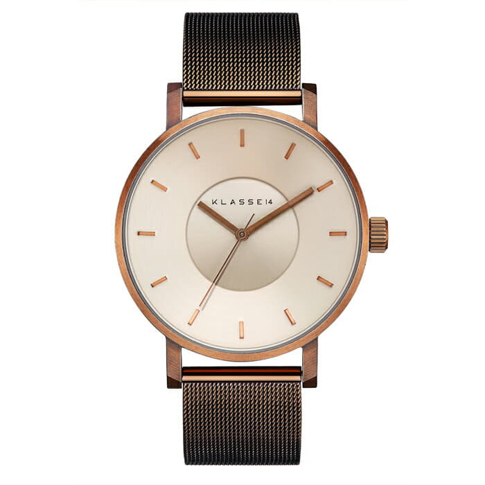 New]KLASSE14 VOLARE VINTAGE Pair Watch Unisex 42MM GOLD MESH 
