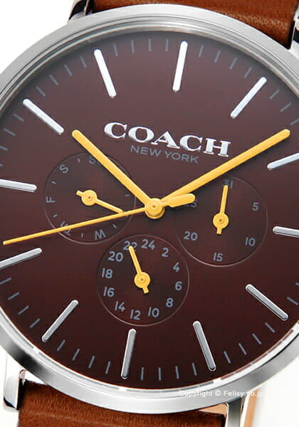 New Coach clock COACH mens watch Varick 14602388 BE FORWARD Store