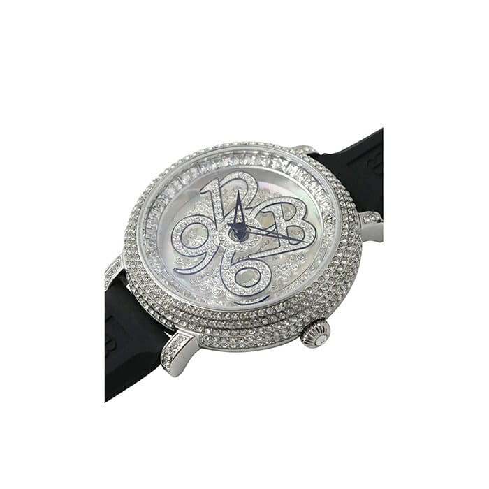 New]BRILLAMICO NUMBER Swarovski Watch Unisex 40MM BLACK/SILVER 