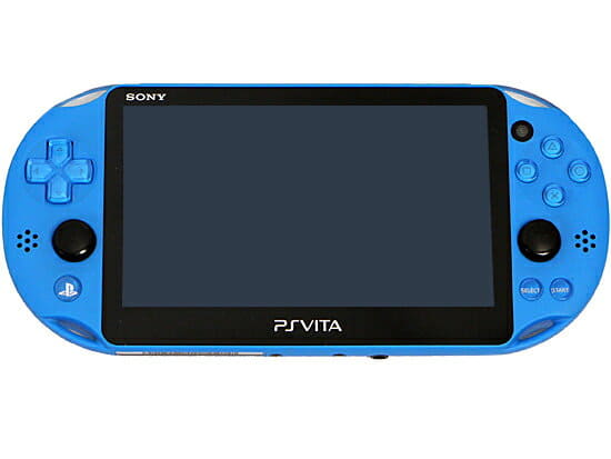 Used]There is PSVita Wi-Fi model Aqua blue PCH-2000 ZA23 former 