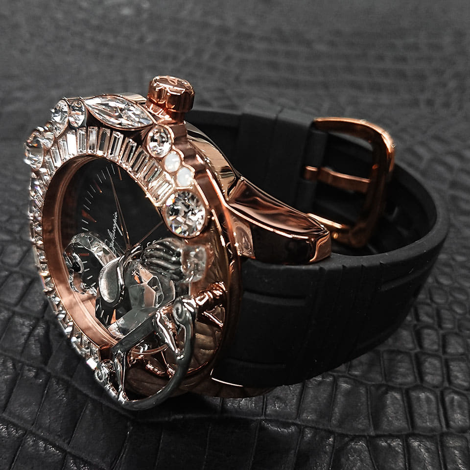 New]Swarovski Glitter Galtiscopio LA GIOSTRA Horse Watch  display picture 2