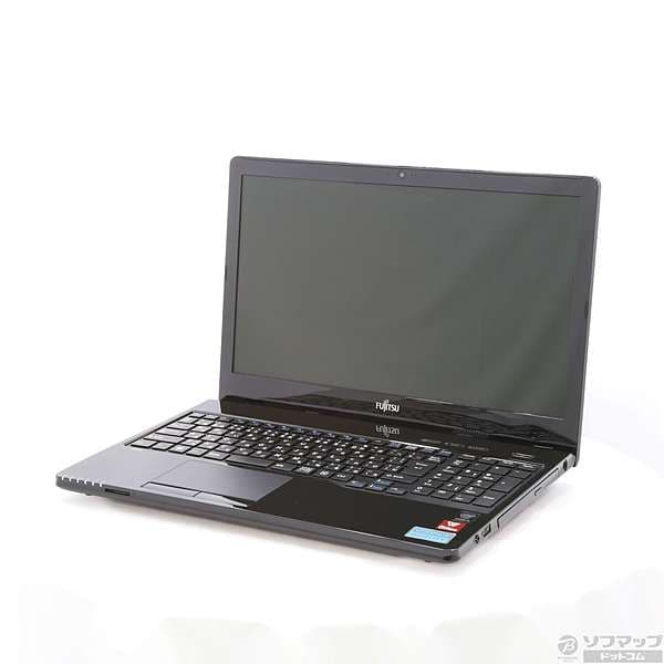 Used]FUJITSU LIFEBOOK WA1/W FMVWW13B shiny Black [Windows 10] ◇09