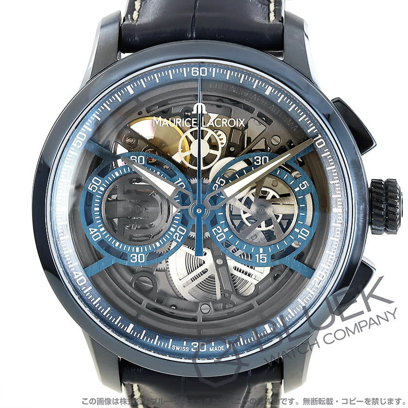 New]Morris Lacroix masterpiece skeleton world 100 Chronograph