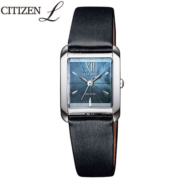 New]CITIZEN L Eco drive square case EW5557-17N leather belt lady's watch -  BE FORWARD Store