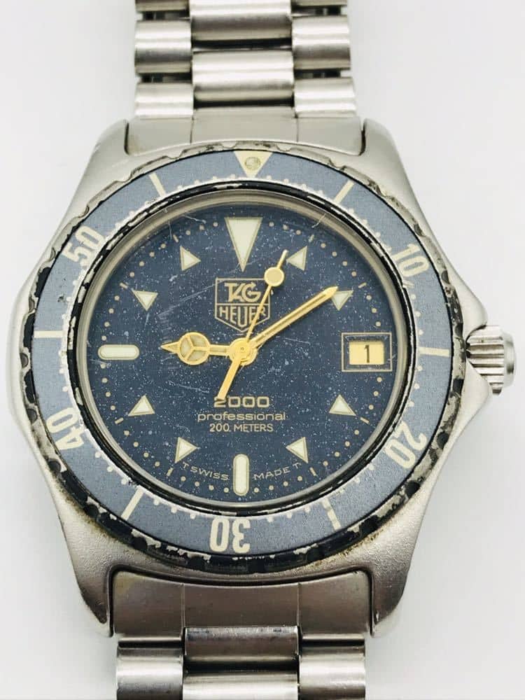 Used]TAG HEUER clock 972.613 professional 2000 series quartz Boys - BE  FORWARD Store