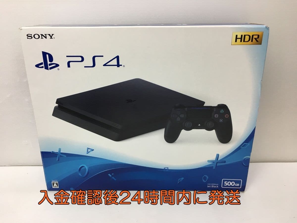 Used]PS4 CUH-2200A jet Black 500GB operation check initialization 