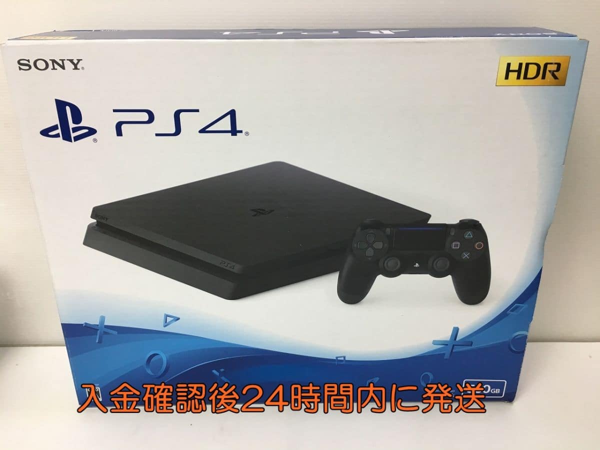 Used]PS4 CUH-2100A jet Black 500GB operation check initialization 