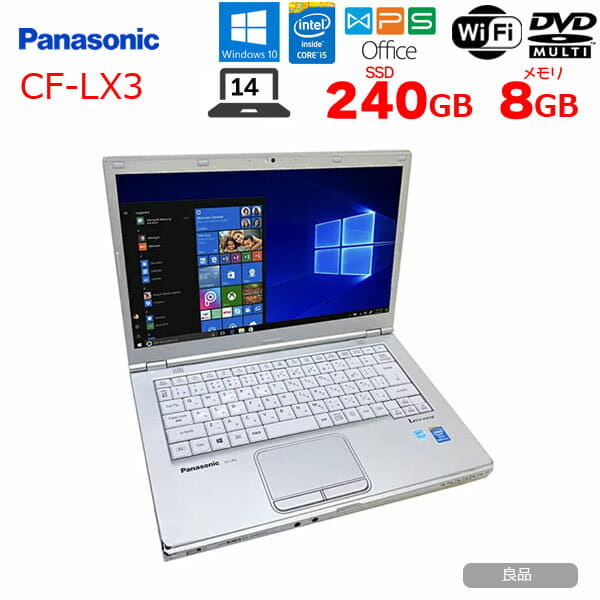 Used]Panasonic CF-LX3 Office Win10 SSD [core i5 4,310 U 2.0Ghz 8G