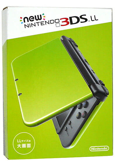 Used]New Nintendo 3DS LL lime X Black mint condition - BE FORWARD