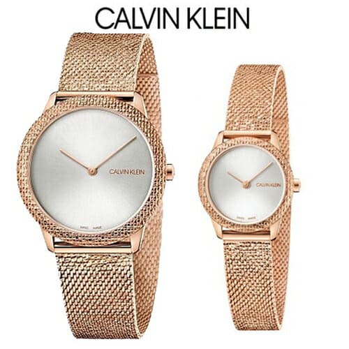 New]Calvin Klein minimal (extension) Watch K3M22U26 K3M23U26 35mm 22mm  Silver Dial Men - BE FORWARD Store
