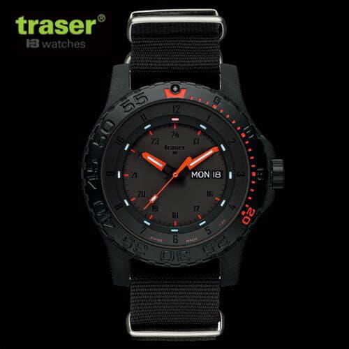 New]traser Traser watch TYPE6 MIL-G Red Combat P6600 RED
