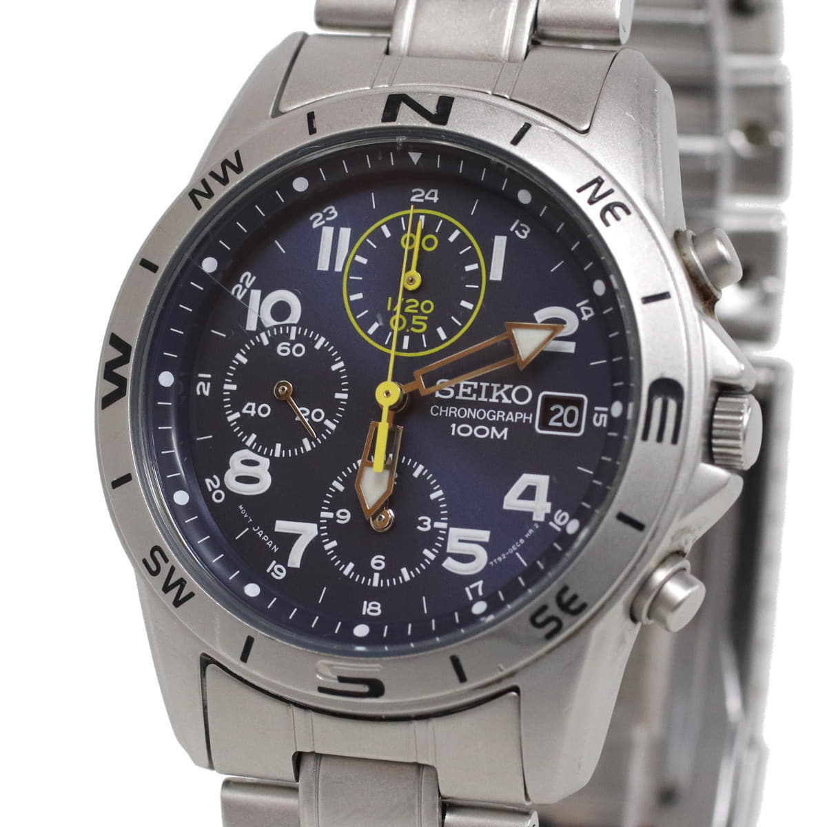 Used]SEIKO Men's Chronograph Watch 7T92-0DX0 - BE FORWARD Store
