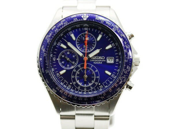 [New]Pilot SEIKO SEIKO sky Chronograph SND255P1 mens watch blue Silver ...