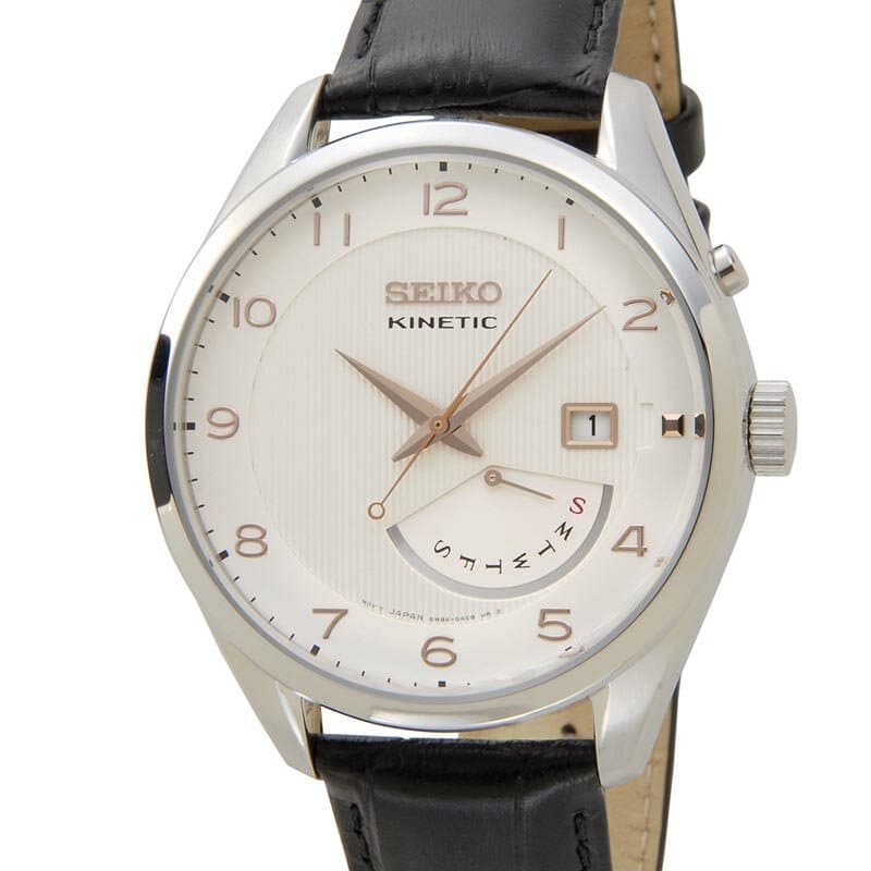 New]SEIKO SEIKO kinetic SRN049P1 KINETIC quartz white mens watch - BE  FORWARD Store