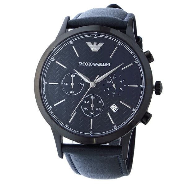 New]Emporio Armani EMPORIO ARMANI Kurono quartz mens watch AR2481 Black -  BE FORWARD Store